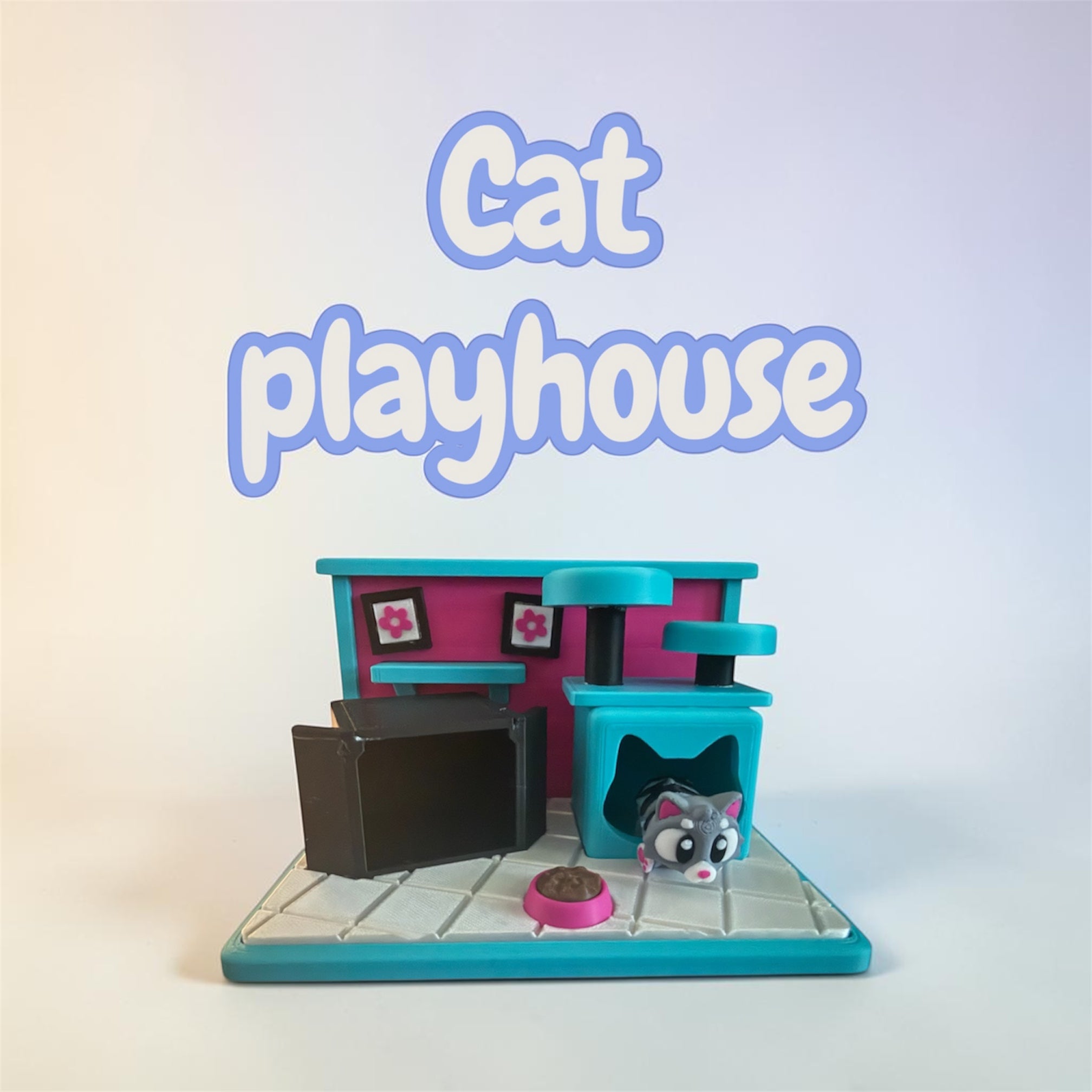 Cat play set with kittens